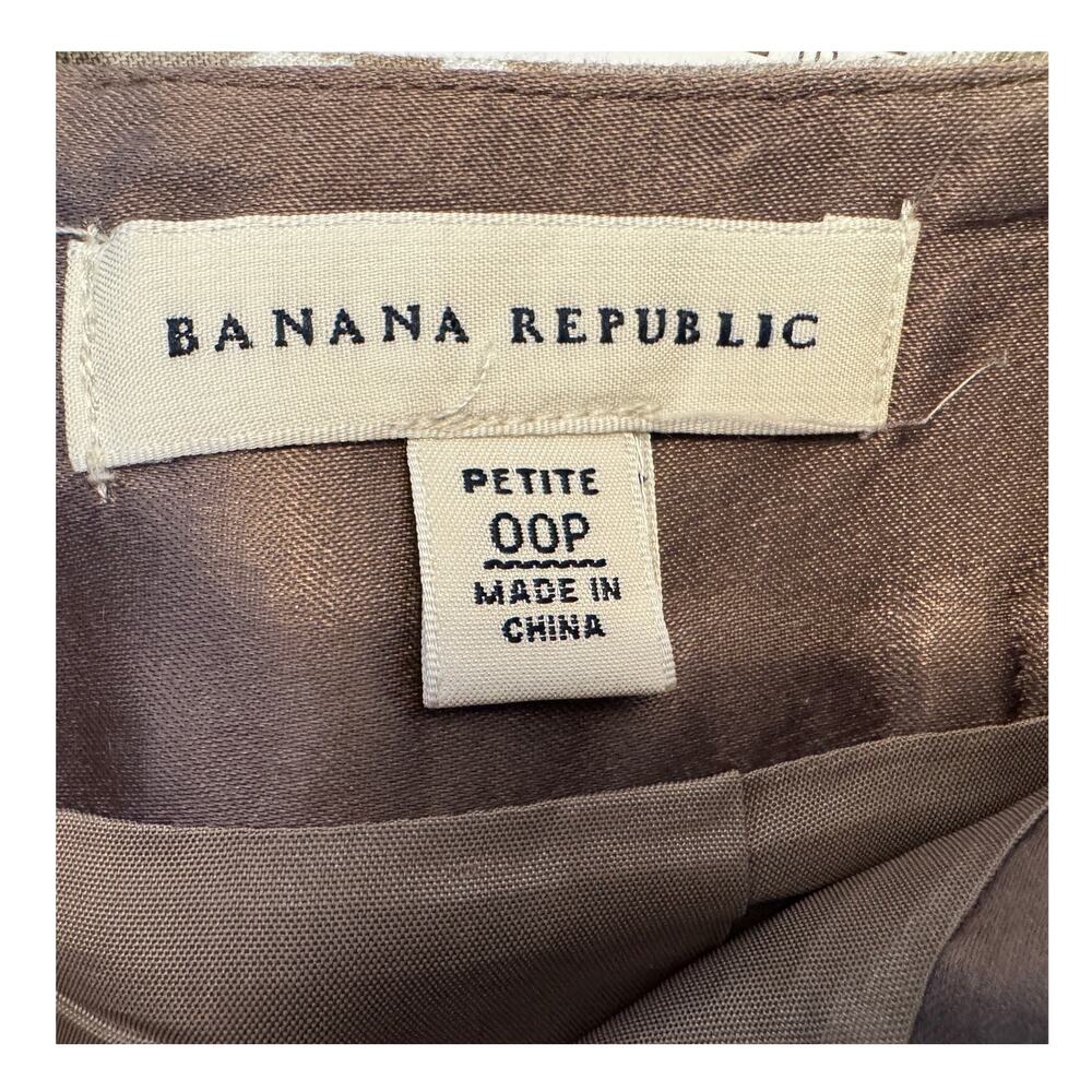 Banana Republic Linen Blend Pencil Skirt Size 00P NWOT - Picture 4 of 7